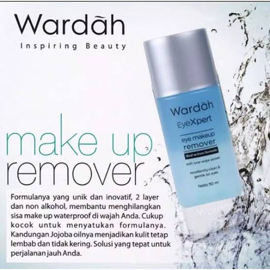 Wardah Eyexpert Eye&amp;Lip Make Up Remover 50ml &amp; 100ml