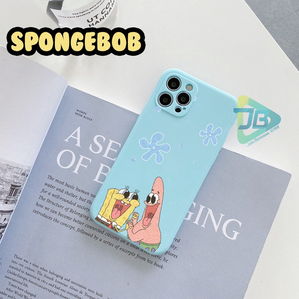 CASE CASING SOFTCASE SILIKON MACARON PELINDUNG KAMERA SPONGEBOB OPPO VIVO SAMSUNG XIAOMI REALME IPHONE ALL TYPE JB5263