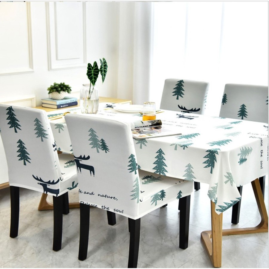 Nordic Waterproof TableCloth Set / Taplak Meja Anti Air Anti Panas / Berkualitas / Dekorasi