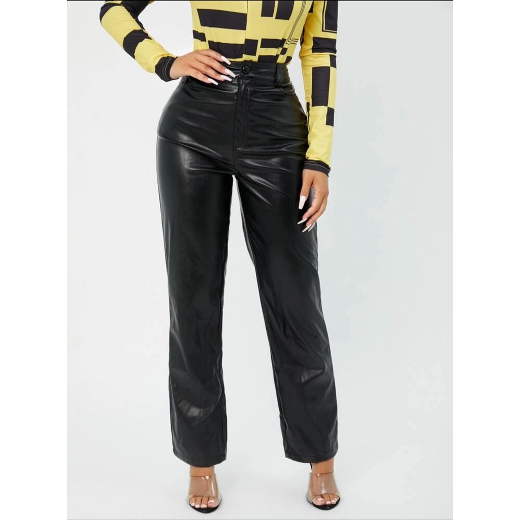 Celana Leather Shein