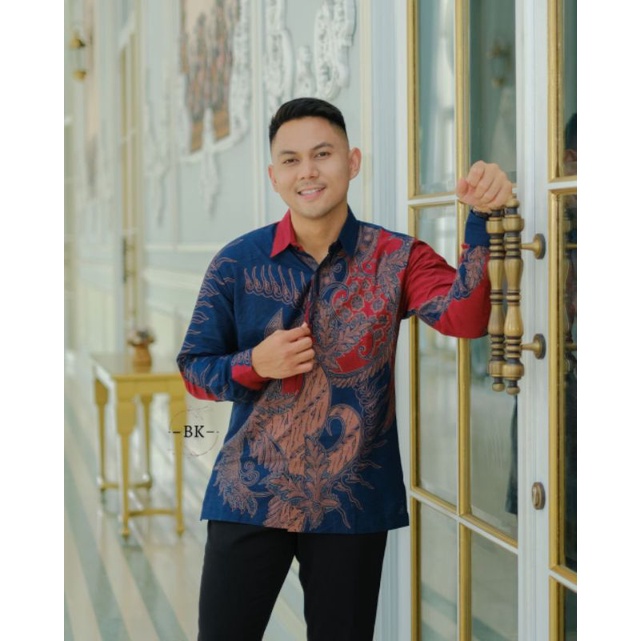 Batik Pria Lengan Panjang Motif Terbaru Yousufe.id Halus Nyaman Bisa Seragam Kantor Kerja Hajatan Pernikahan PNS Guru Bisa Cod Shopee Termurah AM01