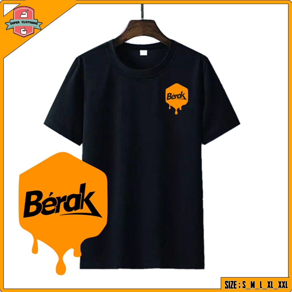 BAJU TULISAN BERAK - KAOS DISTRO BERAK - T-SHIRT BERAK - BAJU KAOS BERAK  - T-SHIRT BAJU BERAK KECIL