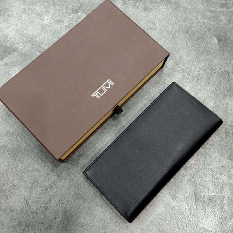 Dompet Tumi Panjang Nylon Black Long Wallet Premium Quality