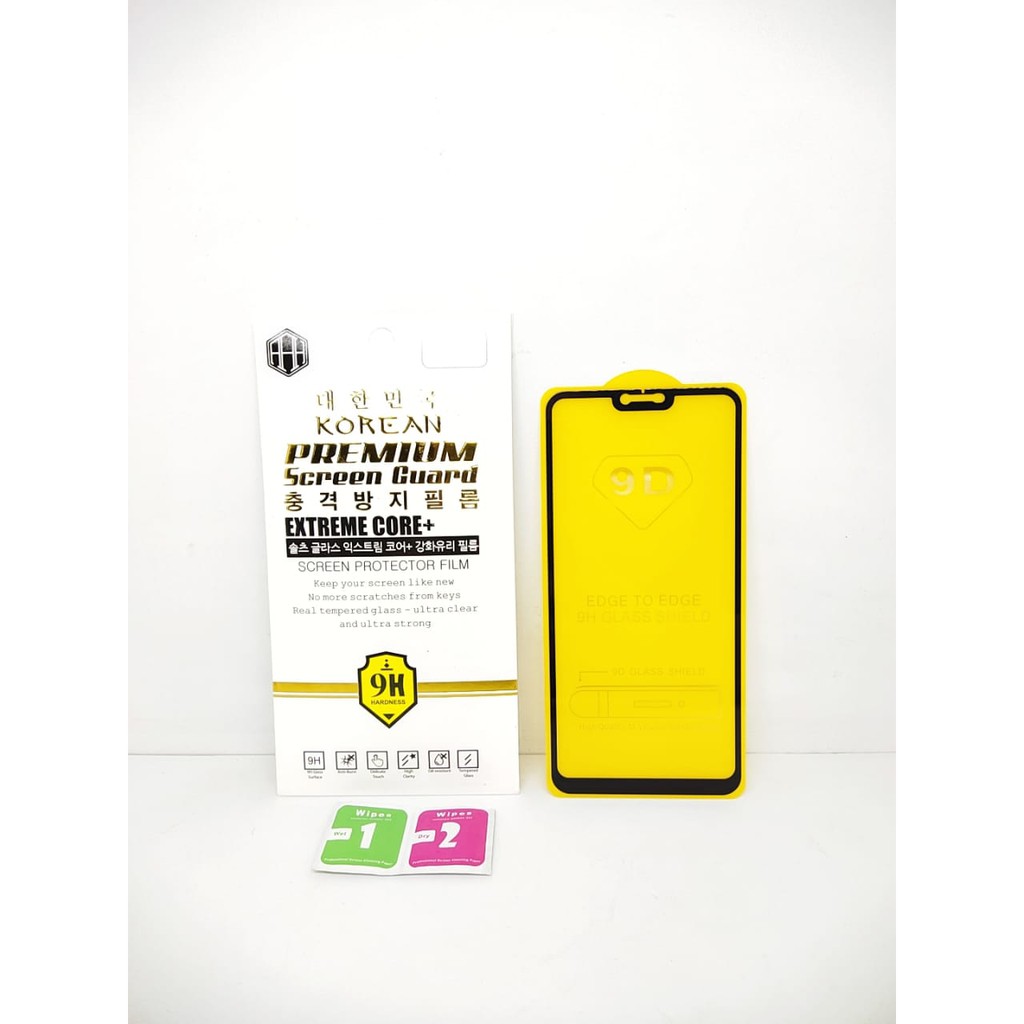 KOREAN Tempered Glass Redmi Note 6 6.26 inchi FULL SCREEN TG 5D 9D 21D FULL GLUE