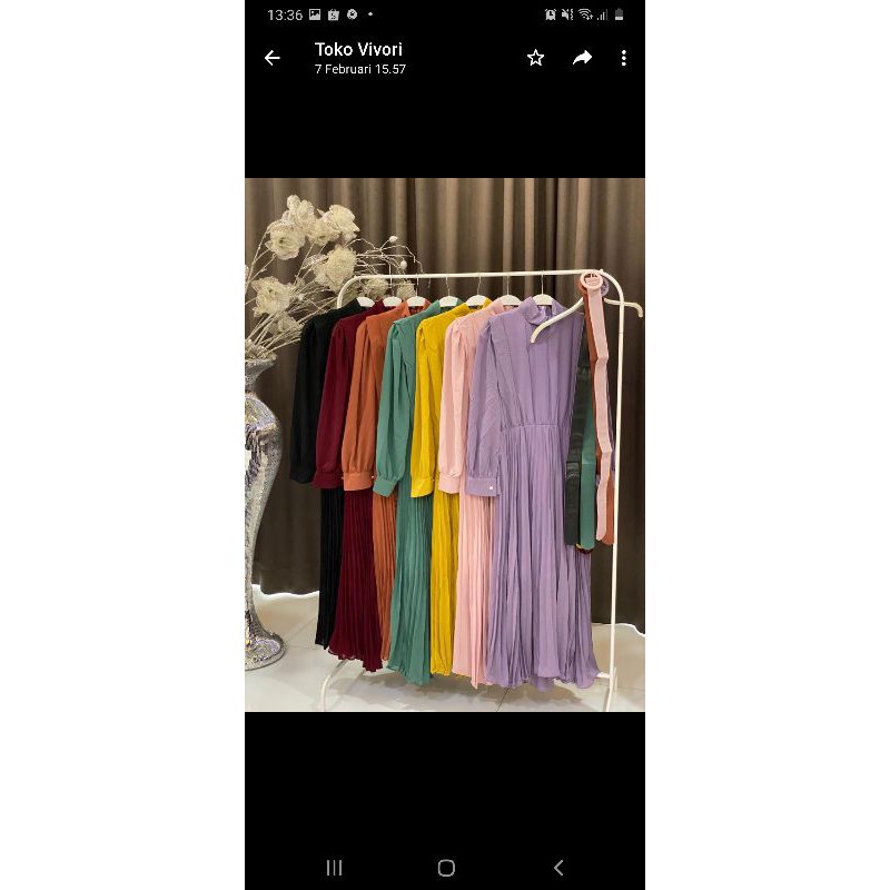 dress plisket vivorie