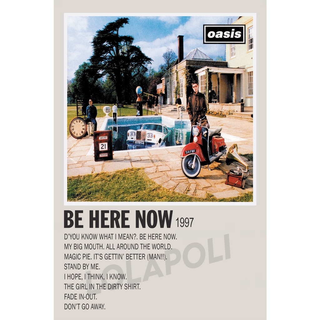 Poster Cover Album Be Here Now - Oasis