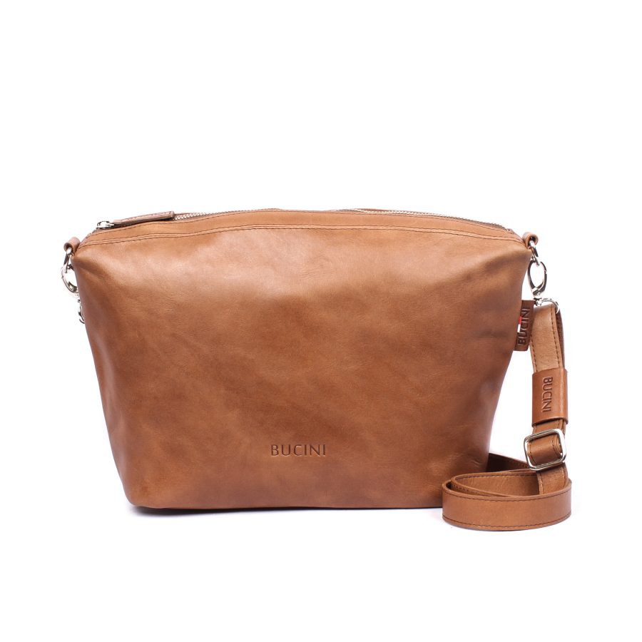 Leather Satchel Bag I Tas Jinjing & Tas Selempang Kulit Wanita BUCINI Prapti