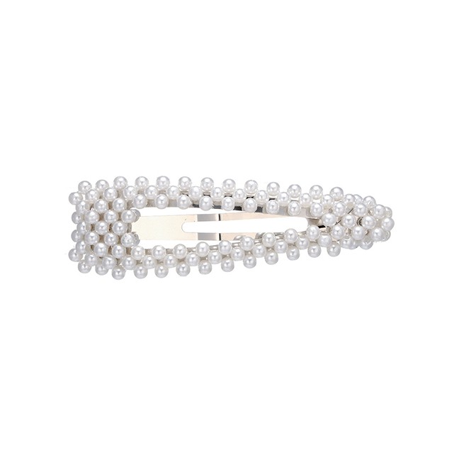 LRC Jepit Rambut Fashion One-word Pearl Hairpin F4425X