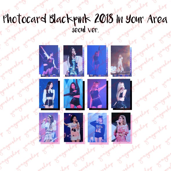 [READY / SET] BLACKPINK IN YOUR AREA 2018 TOUR BPIN SEOUL VER. PHOTOCARD FAN MADE UNOFFICIAL YANGPAS