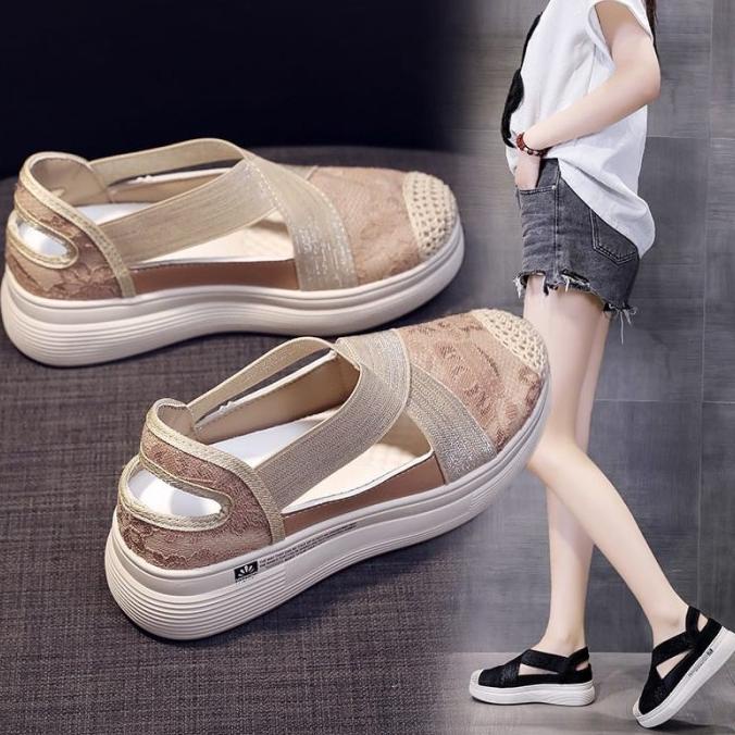 TERLARIS [COZY] Gifly Sandal Wedges Fashion Wanita Import 1396 dqr9557 BERKAH