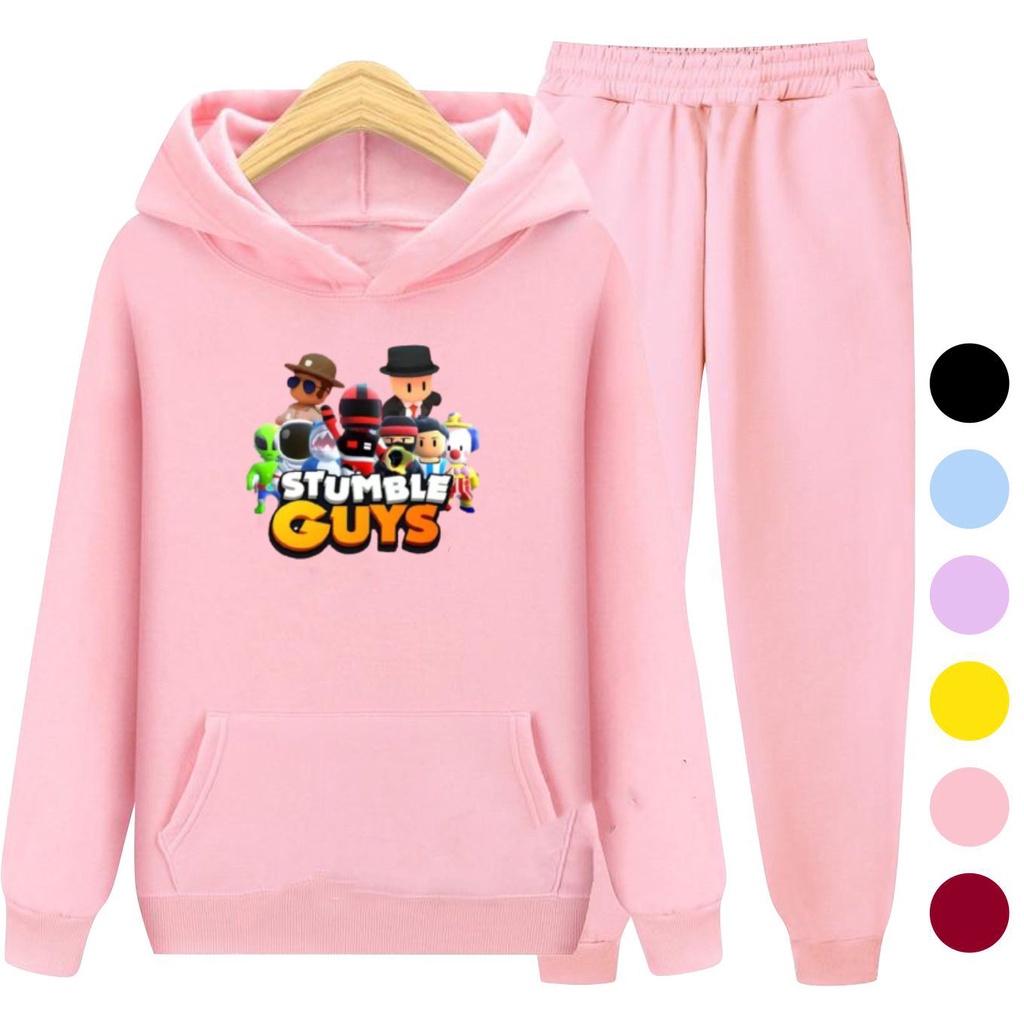 Setelan Anak Sweater Hoodie STUMBLE GUYS / Set Sweater Anak-Remaja Laki Laki Perempuan Size S, M, XL , XXL