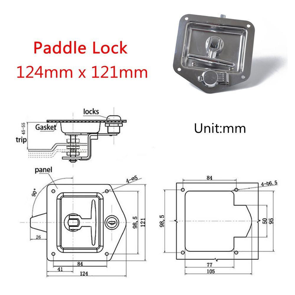 SUYO T-handle Lock Hot with Keys Kunci Lemari Pintu Garasi Stainless Steel