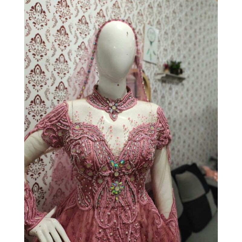 Preloved BallGown Dusty pink