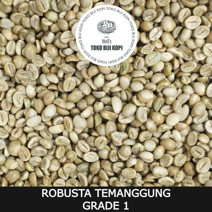 

[ COD ] GREEN BEAN / KOPI MENTAH ROBUSTA TEMANGGUNG GRADE 1 - 1 KG BOOM SALE Kode 1332