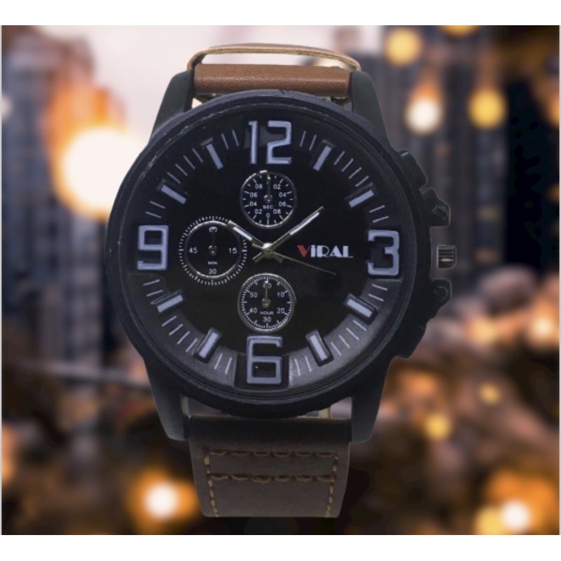 JAM TANGAN SPORT PRIA Jam tangan pria tahan air JAM TANGAN VIRAL KULIT