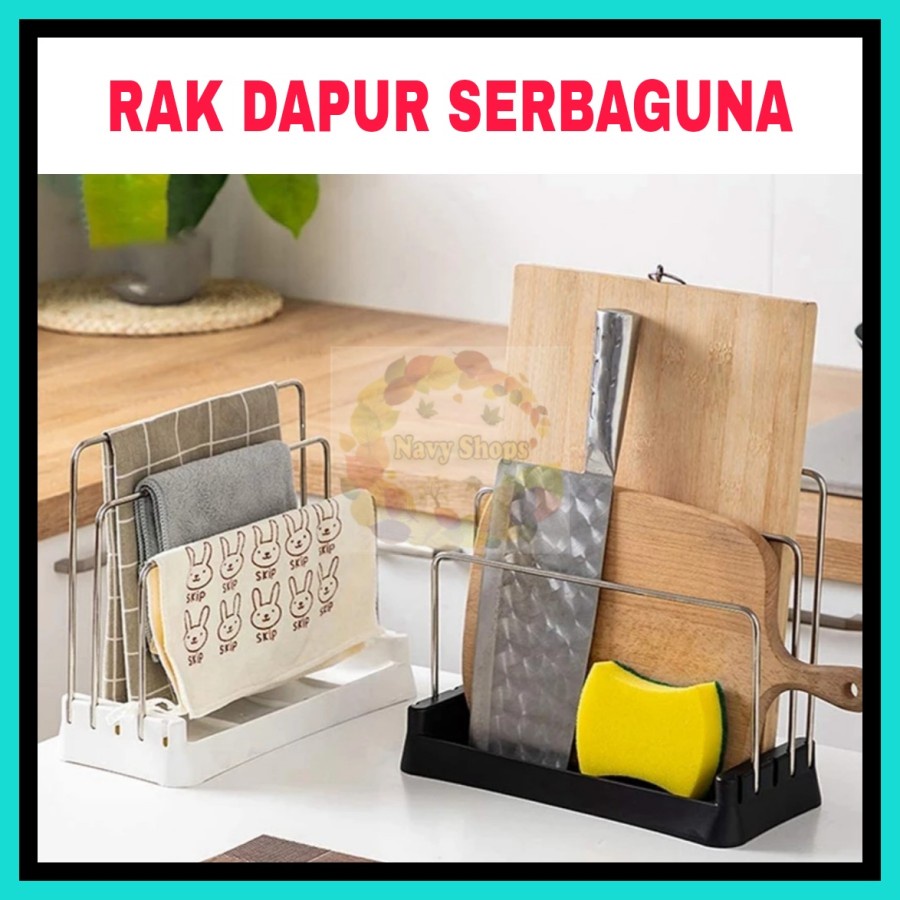 NA - Rak Talenan Handuk Serbaguna Chopper Board Storage Rack 6122