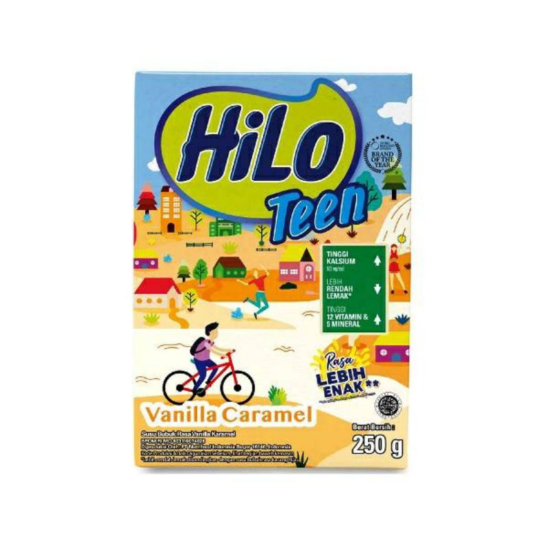 

Hilo Teen Susu Bubuk Hi-Calcium Vanila Caramel 250 Gram