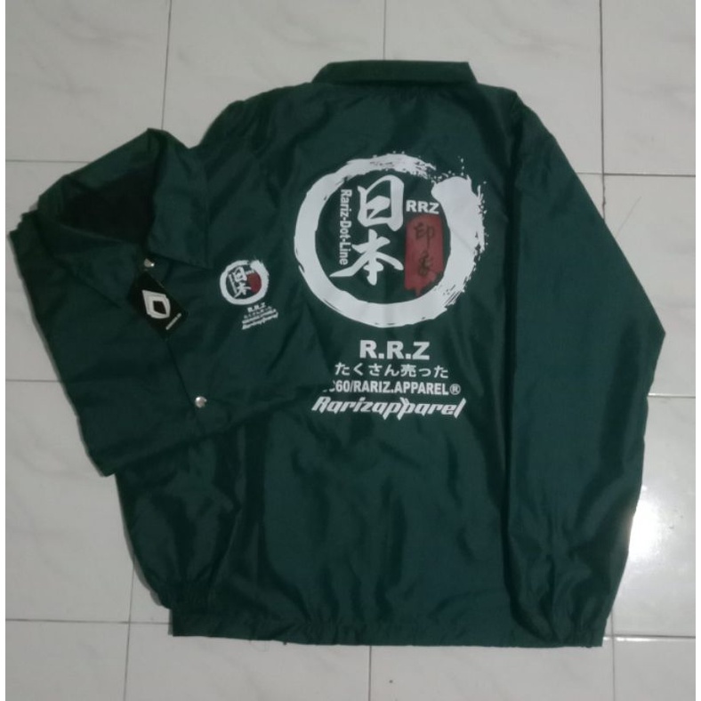 ( COD) JAKET COACH/JAKET PRIA CASUAL/jaket windbreakers-Hijau petrol RRZ