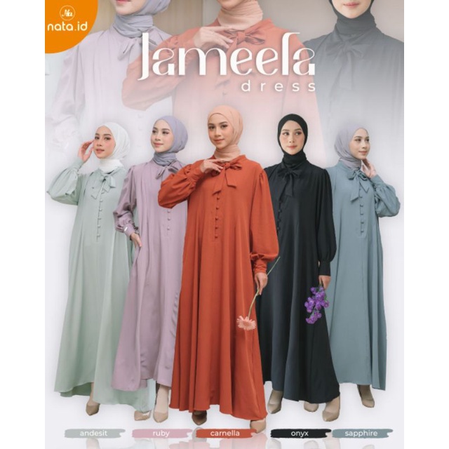 READY GAMIS JAMEELA DRESS SAJA ORIGINAL NATA ID