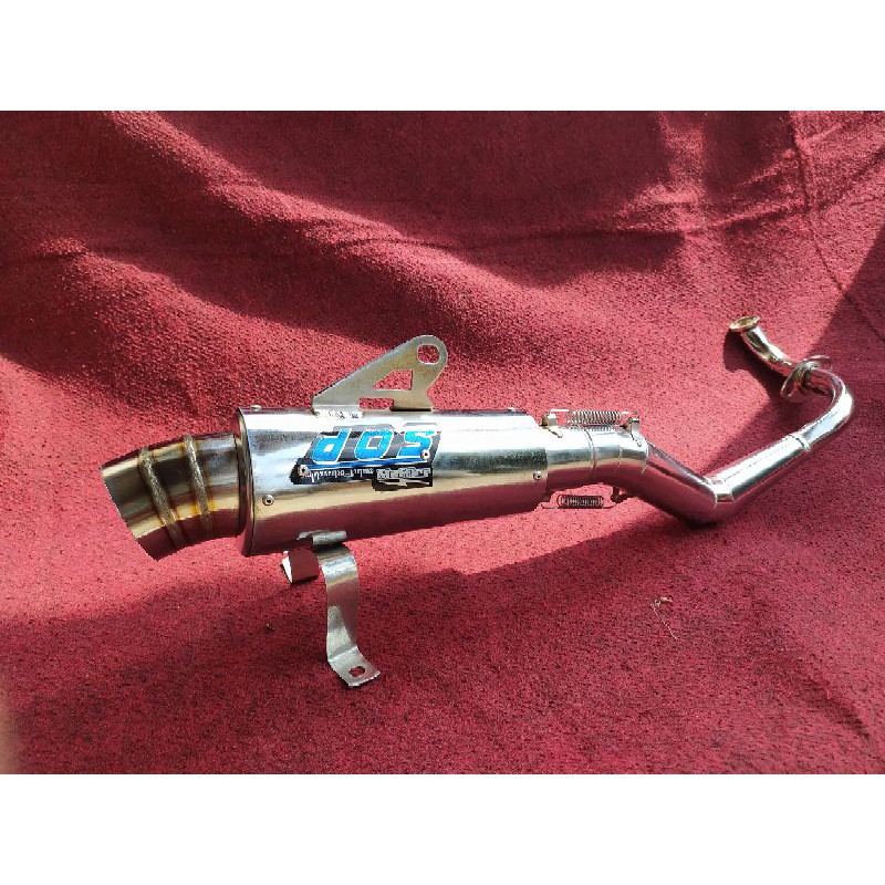 Knalpot Racing DOS Muffler (PNP) Matic Honda Beat FI/Karbu/Street Spacy Scoopy Suzuki Nex Spin Skydr