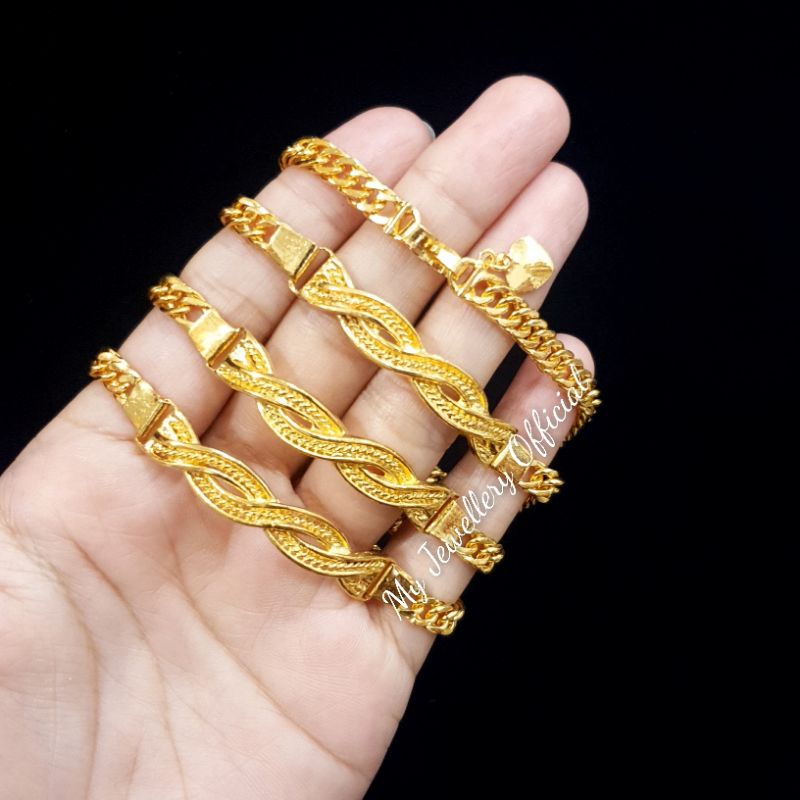 Gelang replika emas 24k - Mas Penang