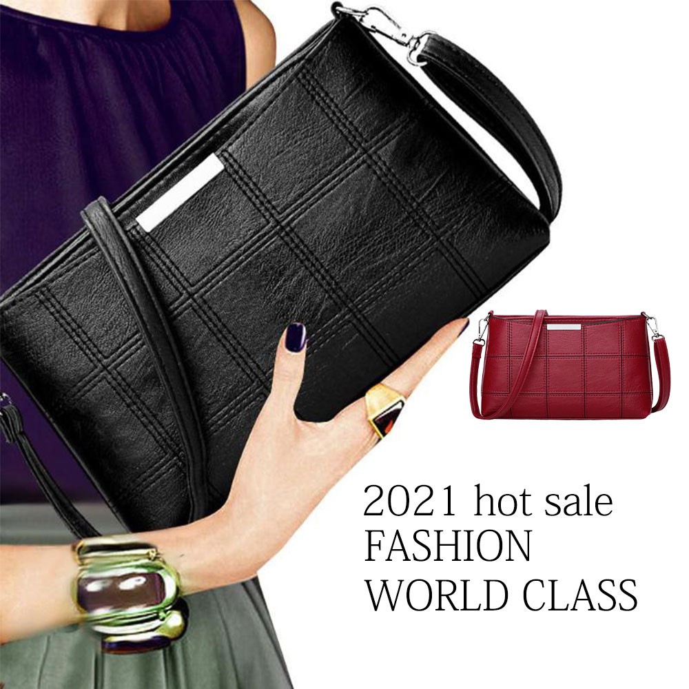 2021 Hot Sale Fashion Tas Selempang Wanita Kulit Original Bandung Simple Elegant Model Korea Terbaru