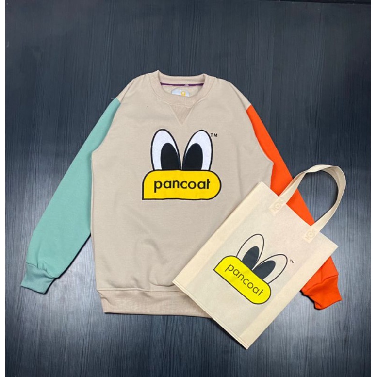 CREWNECK PANCOAT PREMIUM BONUS TAS - JAKET KEREN - SWEATER - SWETER - SWEETER - DISTRO - MURAH - PRI