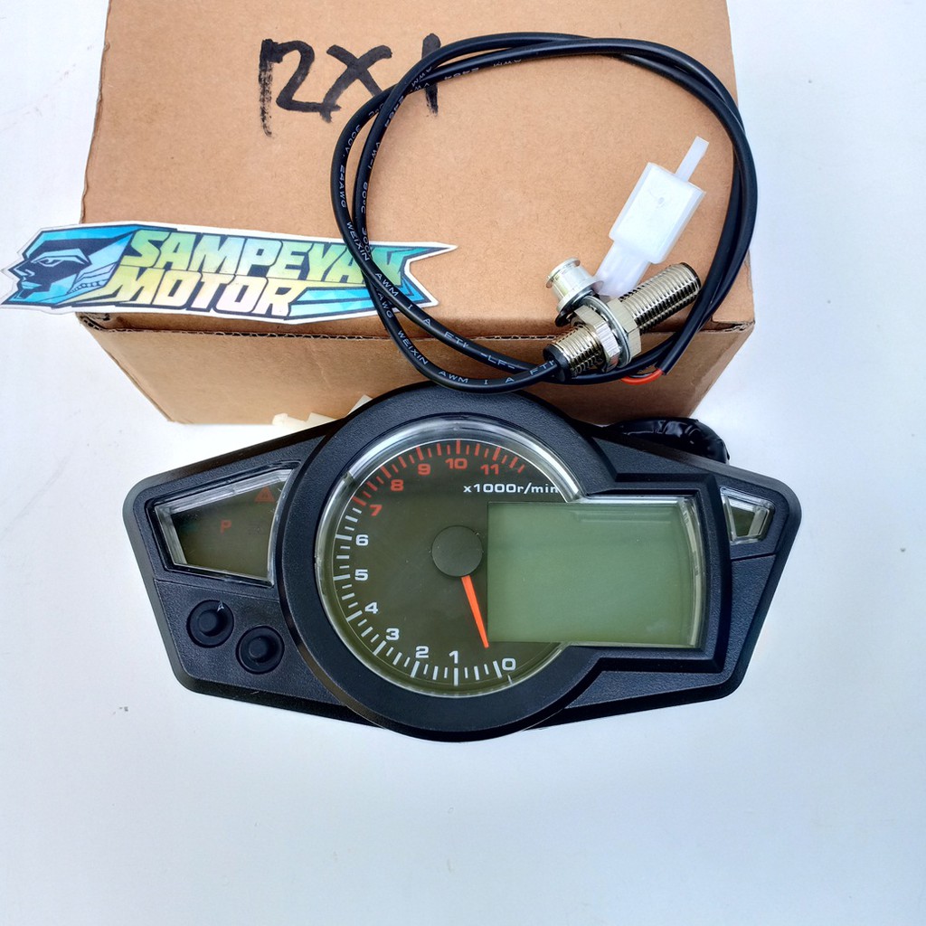 Spido Speedometer Digital Reaplika Koso Rx 1 Modifikasi Motor Cb