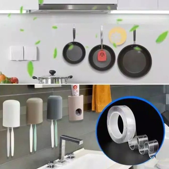 

Produk Unggulan Grip Tape Doubel Tape Bening 3M/3 Meter. Promo