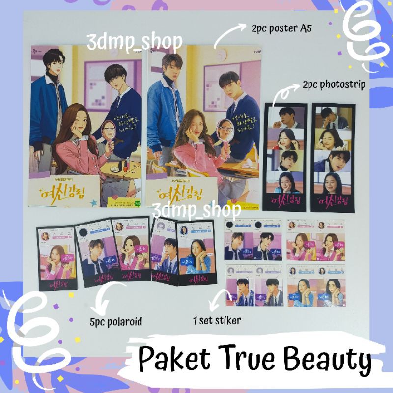 Paket Fankit Fangirl True Beauty Suho Eunwoo In Yeop Seo joon