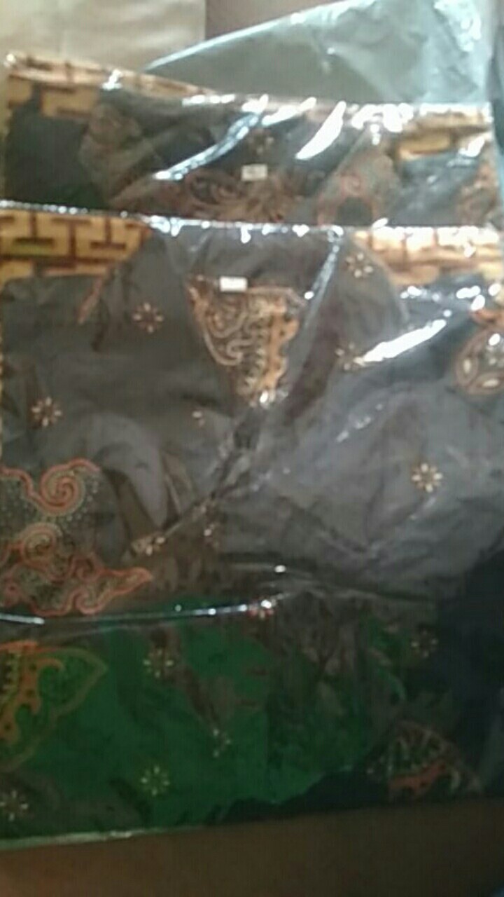 Lariz Bswart Batik Hrb026 Kenongo Hem Pendek Padi Pekalongan M L Xl Batik Pria Murah Modern Grosir