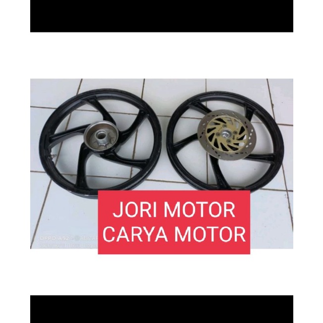 pelek vleg velg racing standar depan belakang Suzuki smash Titan asli original c0p0tan bawaan dari m