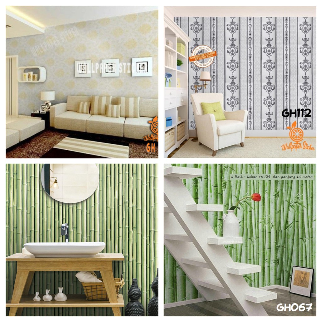 Wallpaper Dinding Premium Wallpaper Dinding Kamar Tidur Wallstiker Wallpaper Dinding 3D 45cmx9meter