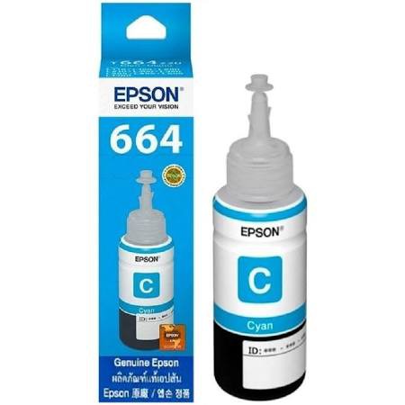 TINTA EPSON ORI T664 BLACK/CYAN/MAGENTA/YELLOW UKURAN 70ML