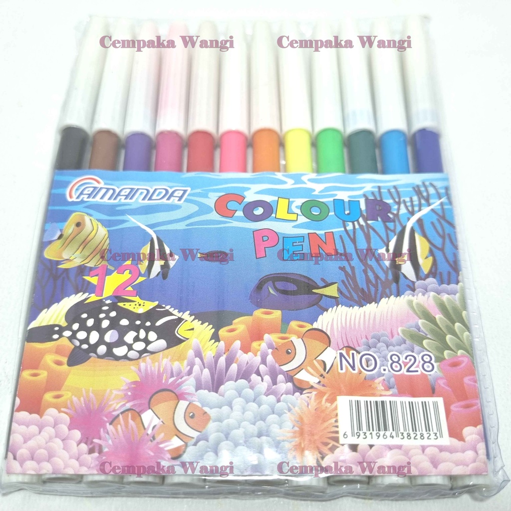 

spidol 12 colour pen - spidol mewarnai menggambar atk sekolah anak