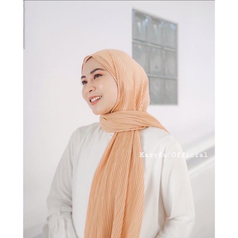 PASHMINA PLISKET DUYUNG PASHTAN LIDI (TIDAK FULL PLISKET)