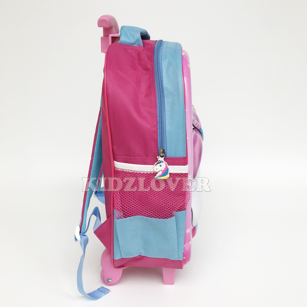 Tas 3D Timbul Koper Ransel Anak Sekolah SD/TK Trolley Dorong Troli Anak Perempuan / tas troli anak perempuan / tas troli anak laki laki / tas troli anak