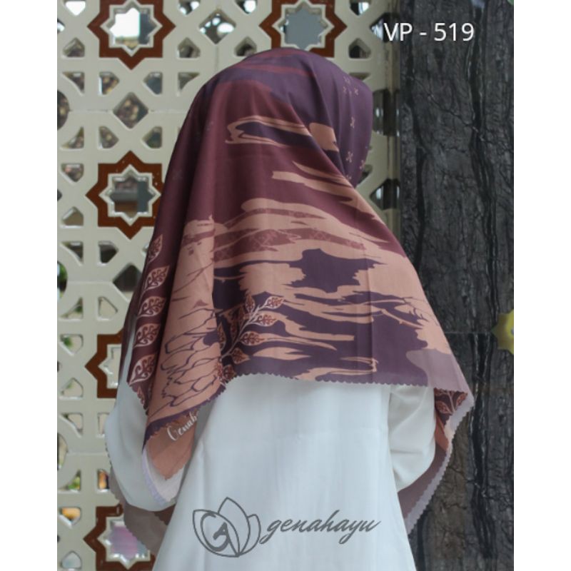 Jilbab Voal Motif Superfine / jilbab segi empat premium motif by Genahayu-VP-519