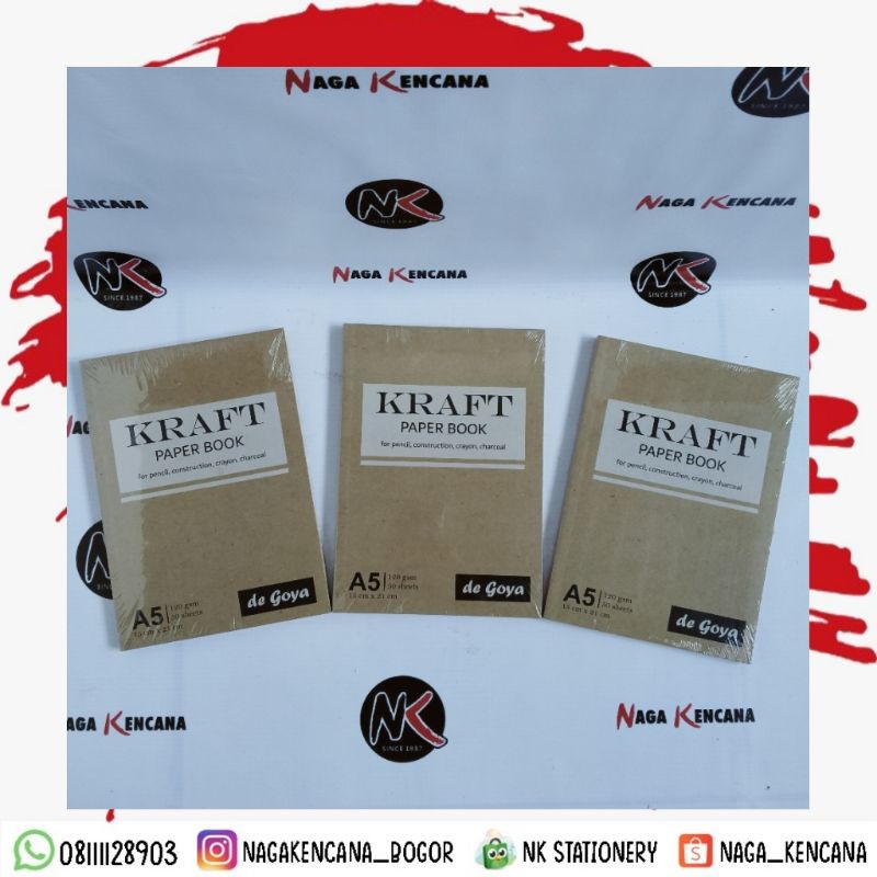 

Kraft Paper Book DE GOYA Ukuran A5