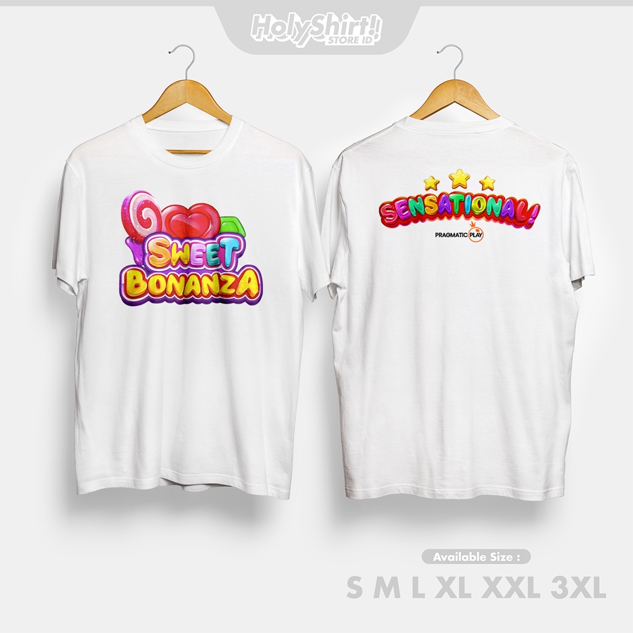 Kaos Baju Sweet Bonanza Sensational Pragmatic Slot Game Slot Kaos Distro