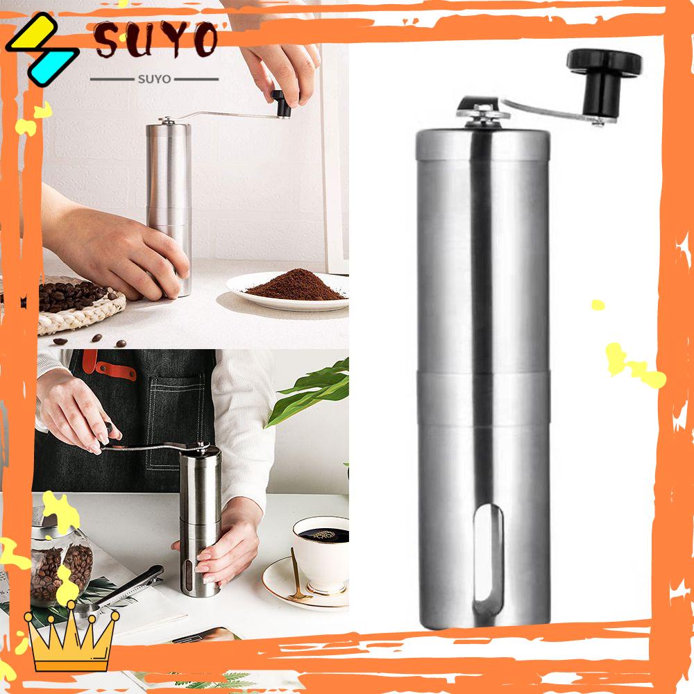 Suyo Alat Penggiling Biji Kopi Manual Bahan Stainless Steel