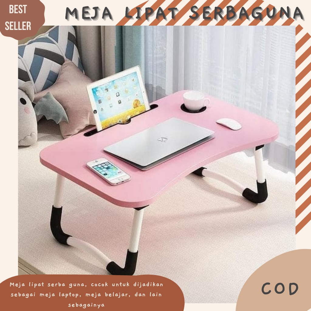 SHABRINA_FASHION!!! Meja Lipat Laptop / Meja Belajar / Meja Sekolah Serbaguna