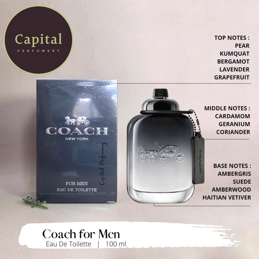 parfum original Coach Men Edt 100ml