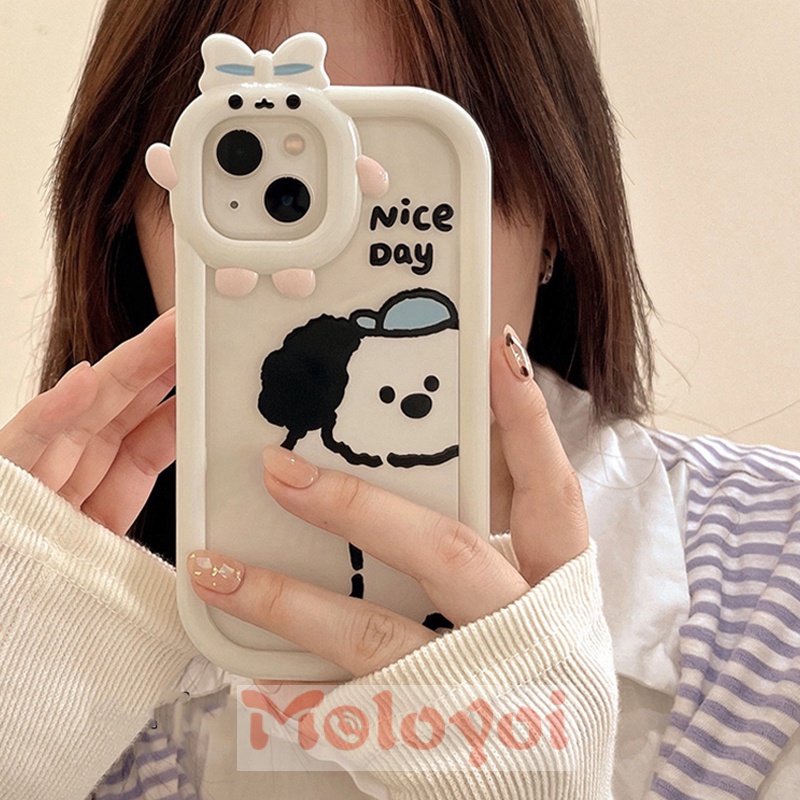 Soft Case Bahan TPU Motif Kartun Anjing Untuk IPhone 11 Pro MAX 7 8 6 6S 14 Plus 13 12 14 Pro MAX 11 XR X XS MAX SE 2020