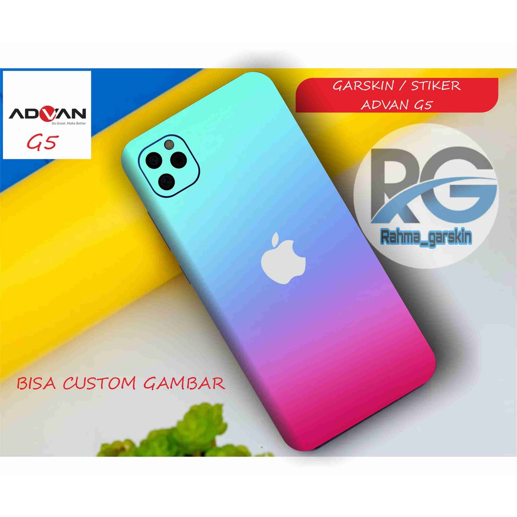 garskin hp ADVAN G5 motif iphone code 1-3 free custom motif