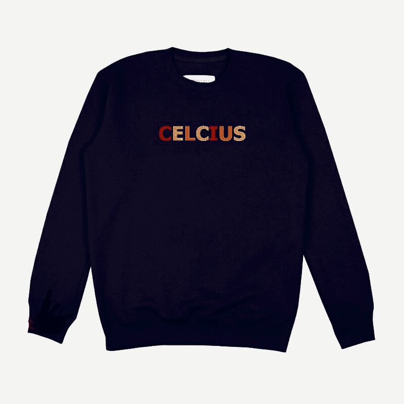 Celcius Sweater Crewneck Rainbow Black-Navy