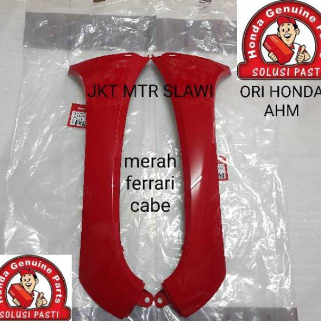 cover garnish depan sayap depan merah ferrari new scoopy f1 esp stylish ori ahm