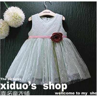 DRESS PESTA ANAK IMPORT BIRU MUDA (EPVH)