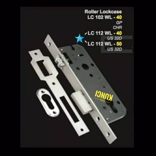 Body pelor solid lockcase roller solid kunci solid kunci pintu