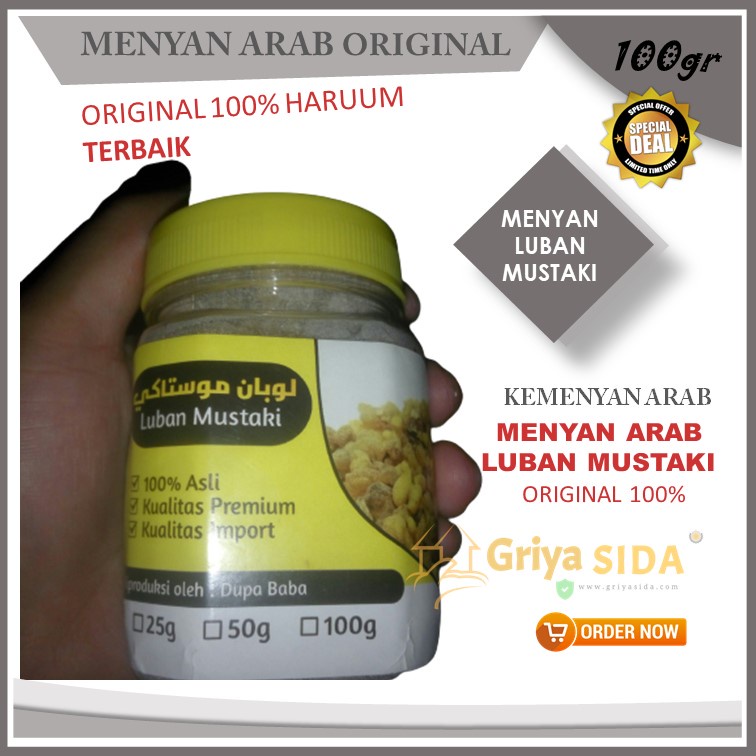 Menyan arab kemenyan luban dakar mustaki 100gr Dupa bukhur kemenyan arab original super PROMO